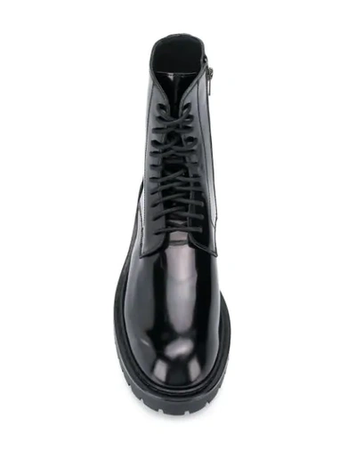 Shop Ann Demeulemeester Lace-up Ankle Boots In Black