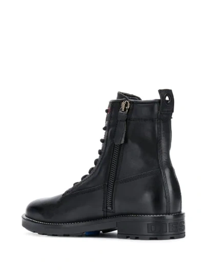 Shop Diesel D-throuper Ab Ankle Boots In Black