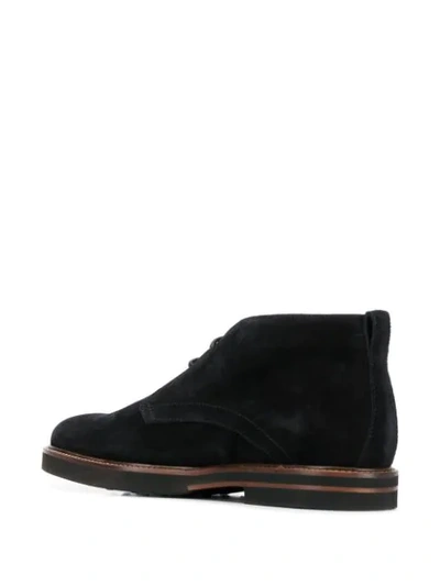 Shop Tod's Classic Desert Boots In Black