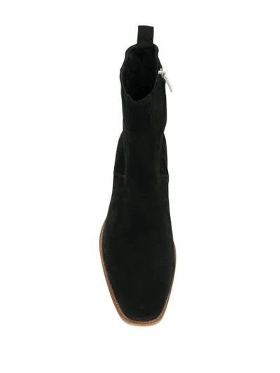Shop Represent Zip-up Low-heel Boots In Black