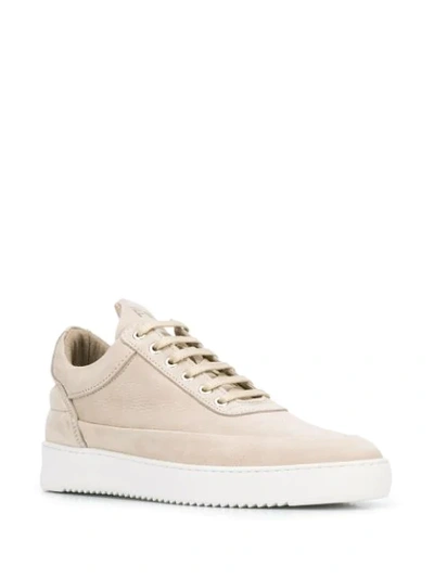 Shop Filling Pieces Ankle Lace-up Sneakers In Neutrals