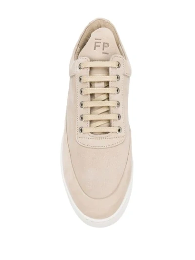 Shop Filling Pieces Ankle Lace-up Sneakers In Neutrals
