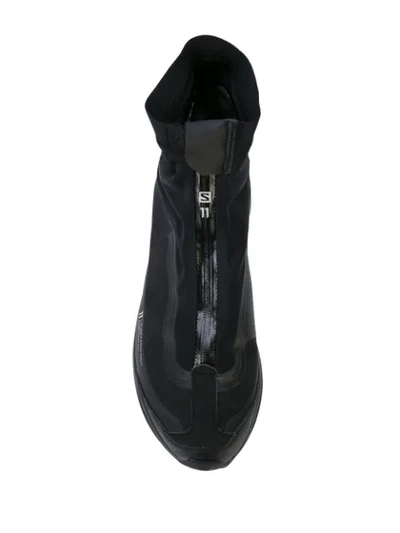 Shop 11 By Boris Bidjan Saberi High Top Zipped Sneakers In Black