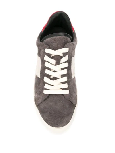 ZADIG&VOLTAIRE PATCH LOW TOP SNEAKERS - 灰色