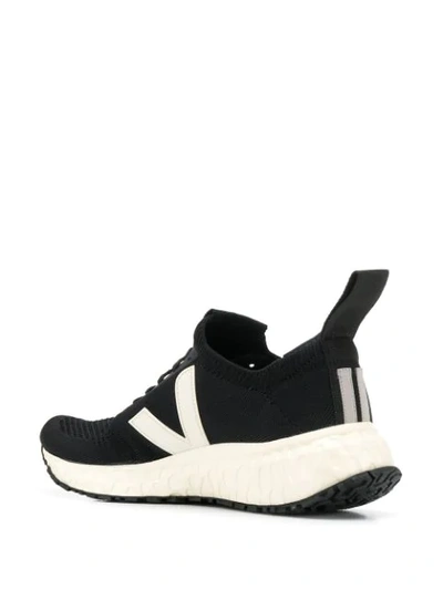 Shop Rick Owens Veja X Veja Sneakers In Black ,white