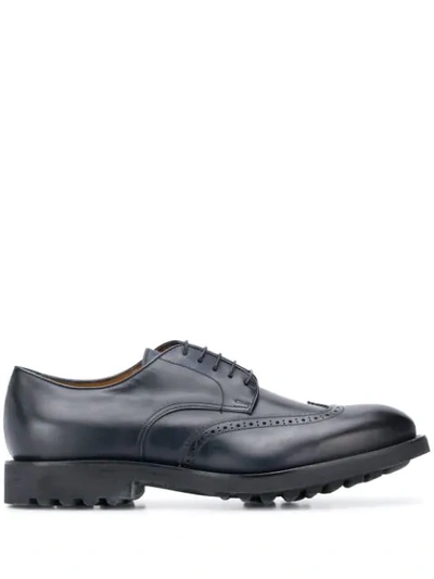 Shop Doucal's Lace-up Brogues In Blue