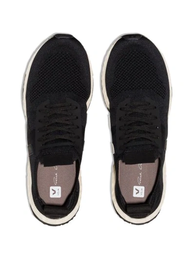 Shop Rick Owens X Veja Low-top Sneakers In Black