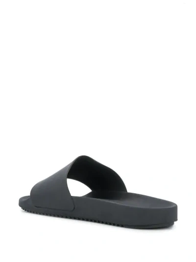 Shop Rick Owens Drkshdw Phrase Slide Sandals In Black