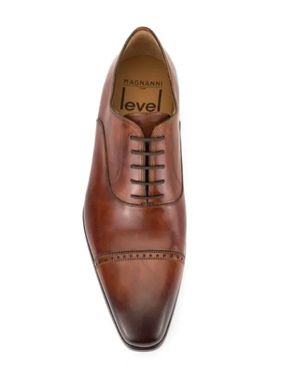 Shop Magnanni Oxford Shoes In Brown