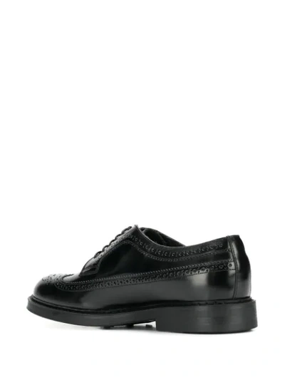 Shop Doucal's Brogue-style Lace Up Shoes In Black