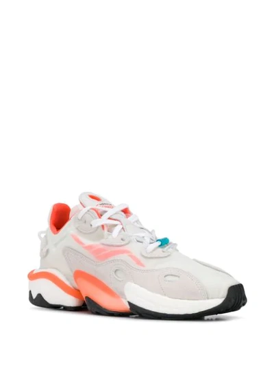 Adidas Originals Adidas Torsion X White/solar Red Sneakers In White