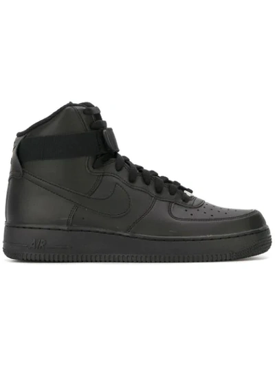 Shop Nike Air Force 1 High '07 "triple Black" Sneakers