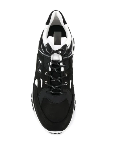 Shop Hogan Urban Trek Low Top Sneakers In Black