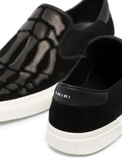 Shop Amiri Slip-on Sneakers In Black