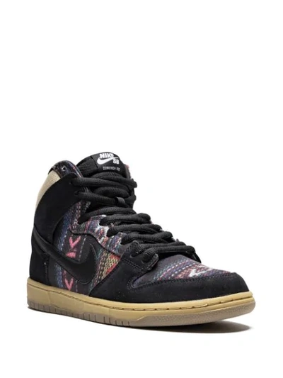 Shop Nike Dunk High Premium Sb Sneakers In Black