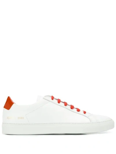 Shop Common Projects Contrast Low-top Trainers In White