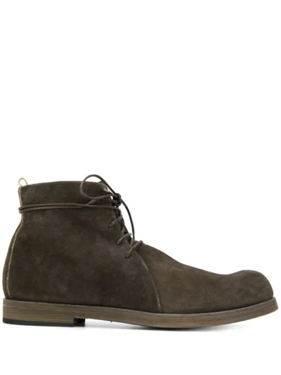 Shop Officine Creative Ankle Lace-up Boots In Brown