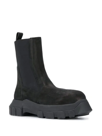 Shop Rick Owens Chunky Chelsea Boots In Black