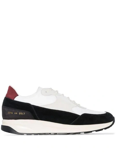 Shop Common Projects Track Low-top Panelled Sneakers In White