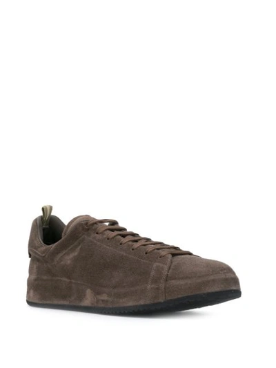 Shop Officine Creative Flat Lace-up Sneakers In Grey
