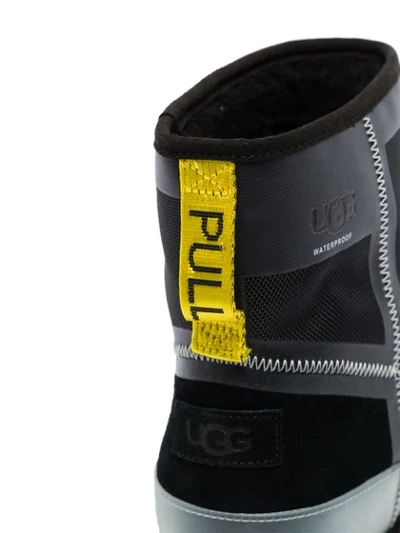 Shop Heron Preston X Ugg Classic Mini Tech Panelled Boots In Black