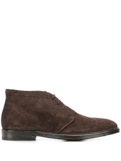 Shop Alberto Fasciani Lace-up Ankle Boots In Brown