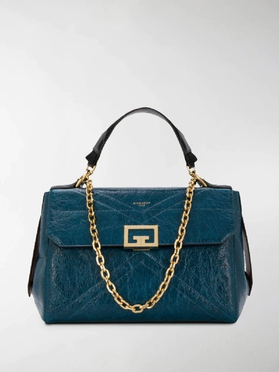 Shop Givenchy Hanging Tag Detail Tote Bag In Blue