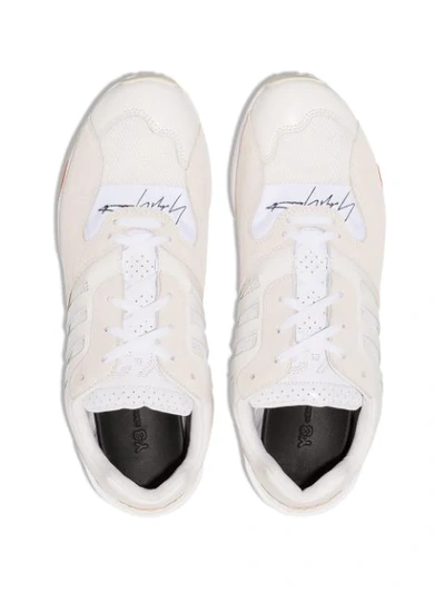 Shop Y-3 Zx Run Low-top Sneakers In White