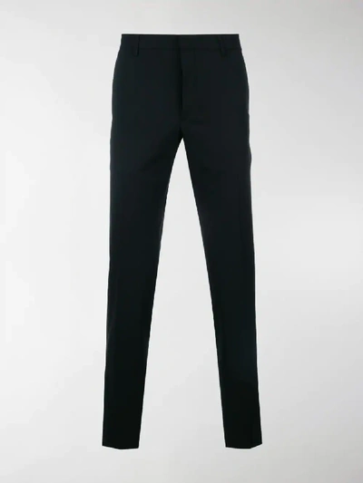 Shop Prada Tailored Pleated Trousers In Black