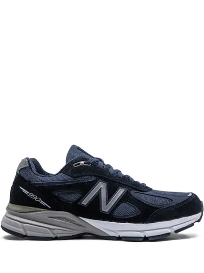Shop New Balance 990 Sneakers In Blue ,grey
