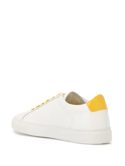 Shop Common Projects Contrast Shoelace Sneakers In White