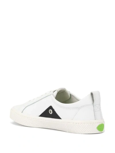 Shop Cariuma Catiba Low Off White Leather Black Logo Sneaker