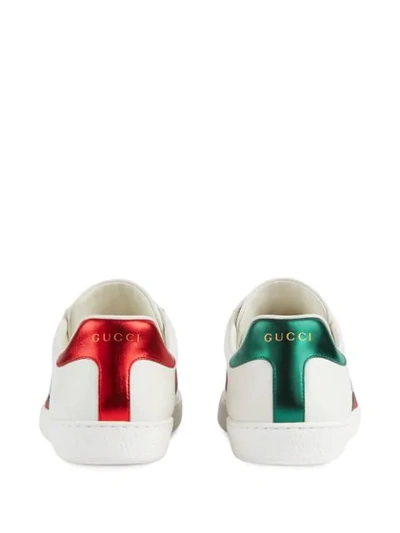 Shop Gucci Band Ace Sneakers In White ,multicolour