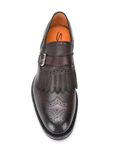 Shop Santoni Tassel Detail Oxford Shoes In Roccet.nera T.moro