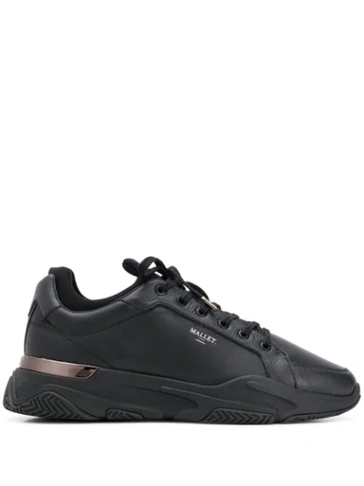 Shop Mallet Footwear High Top Wedge Sole Sneakers In Black