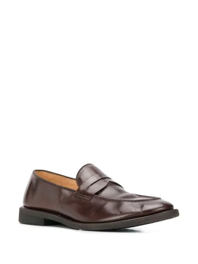 Shop Alberto Fasciani Slip-on Loafers In Brown