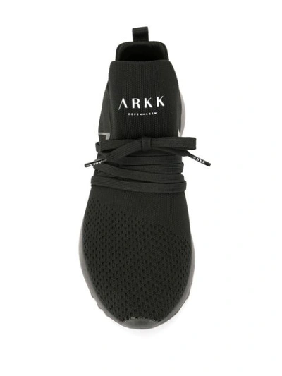 Shop Arkk Raven Sneakers In Black