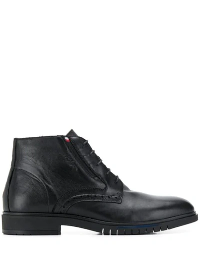 Shop Tommy Hilfiger Advance Ankle Boots In Black
