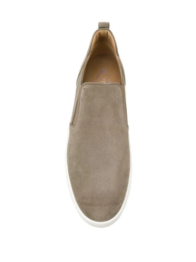 Shop Tod's Slip-on Sneaker Boots - Grey