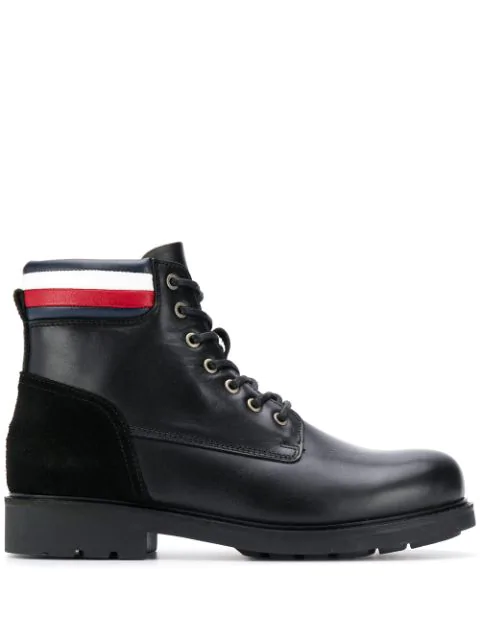 tommy hilfiger lace up boots