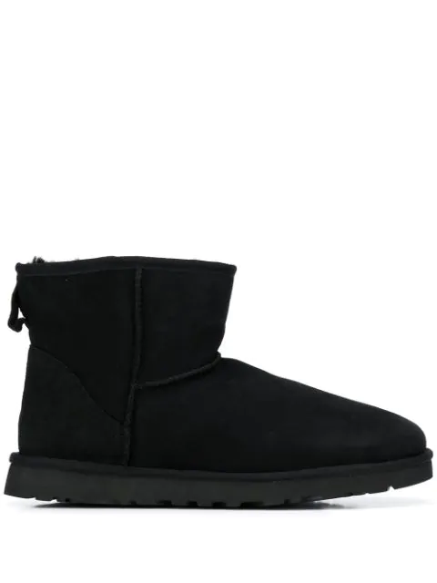 black suede ugg style boots