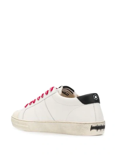 Shop Moa Master Of Arts Playground Distressed Sneakers In White