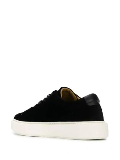 Shop Low Brand Platform Lace Up Sneakers In Black