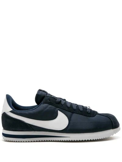 Shop Nike Cortez Basic Nylon Sneakers In Blue