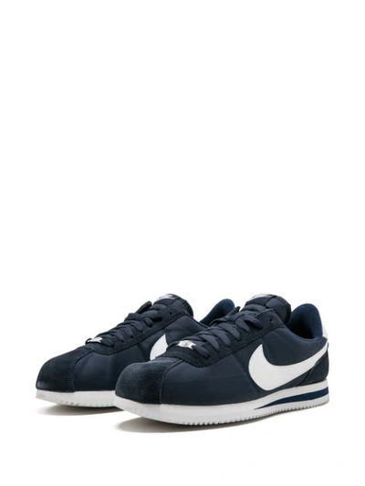 Shop Nike Cortez Basic Nylon Sneakers In Blue