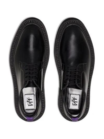 Shop Eytys Alexis Chunky Derby Shoes In Black