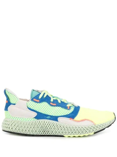 Shop Adidas Originals Zx 4000 4d Trainers In Yellow