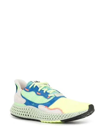 Shop Adidas Originals Zx 4000 4d Trainers In Yellow