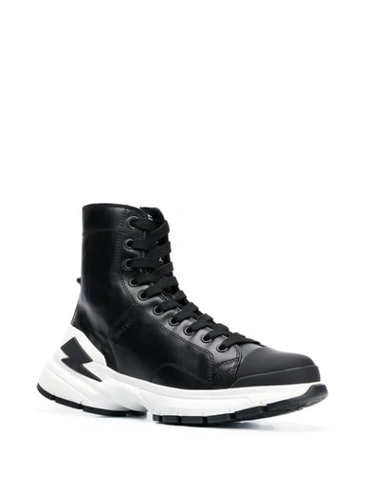 Shop Neil Barrett High-top Sneakers In Black