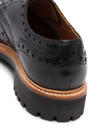 Shop Grenson Archie Leather Brogues In Black
